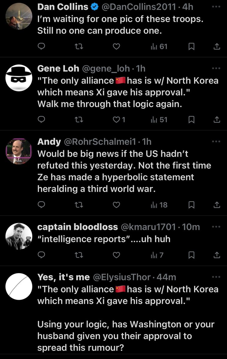 TheresaAFallon's tweet photo. The reason I stay on X is that it is an excellent barometer of what information the CCP wants to #redwash. #wumaofail. Just behold the screenshot of replies as wumao struggle for their 50 cents. https://t.co/Xljo5L3sfL