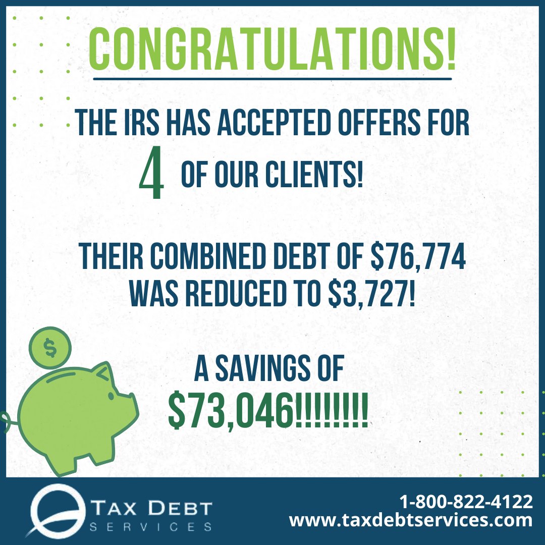 TaxDebtServices's tweet photo. #taxdebtservices #taxdebt #resolvetaxdebt #freshstart #IRS #taxes #taxhelp #irscollections #taxprofessional #banklevy #banklevies #IRSpaymentplan #wagegarnishments #taxliens #compliancecheck #taxfiling https://t.co/cnmDrEChrZ