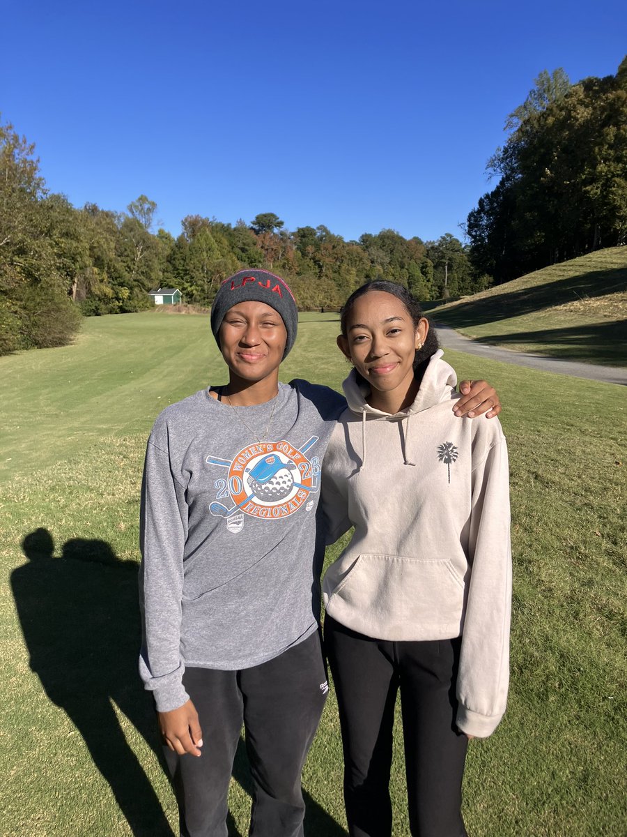 SRMHSGolf's tweet photo. Congrats to Liv Heggie on a conference championship win.  Shoutout to Amirah and Liv for advancing to the 4A East Regionals, and the whole team on finishing 3rd in the GNRC for the season.  Go Bulldogs!  @srhsbulldogopen @SRMHSpride @bulldogbooster3 @VernonMaloneCCA https://t.co/HU3S6GATMe