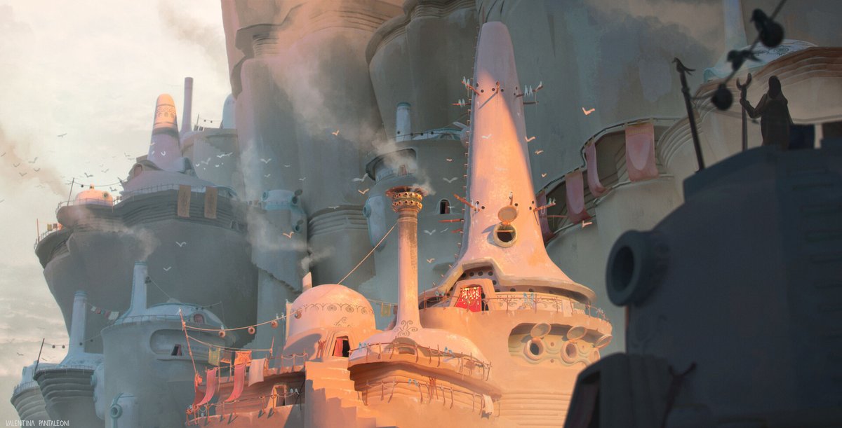 meromerope's tweet photo. My Concept Art Mentorship for environment and prop has new open slots now!

Aaaand I'd love to feature one of my former student Valentina's project "Nomads". 

She did a fantastic job creating a unique culture with intriguing details and beautiful renders.🕊️ https://t.co/0LIrCvx0KO