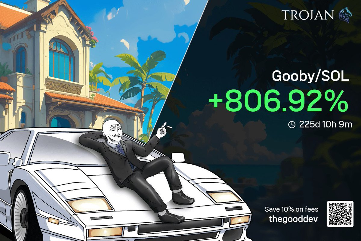 thegooddev88's tweet photo. 806.92% Gooby/SOL π
Copy my trades with Trojan bot:
https://t.co/QvRNRxnGYJ
#Solana #solshitter #memecoins https://t.co/6xceMnfsLU