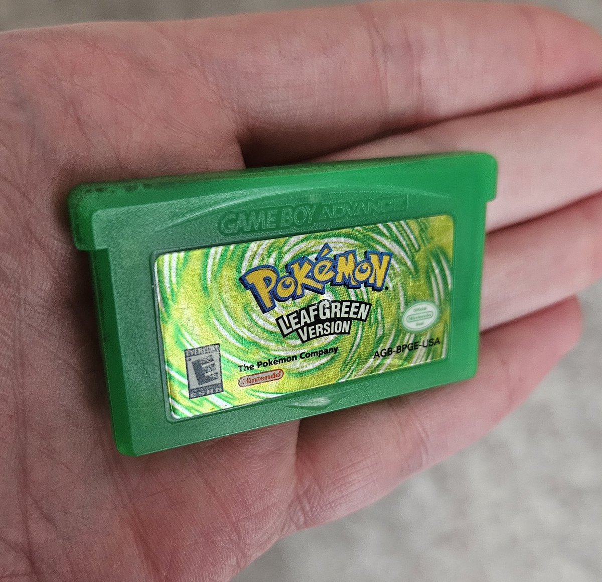 OzzyTTV's tweet photo. Pokemon LeafGreen cartridge for sale. Swing me a message if you're interested. https://t.co/eG73QWyDC2