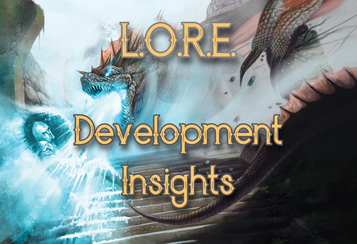 For months, I've been obsessively developing L.O.R.E.; a D&amp;D inspired #ttrpg that channels my frustrations of the 5e variants into something new.

This game is huge, with 1,000+ powers (spells), it calls to my inner crunchiness.

Interested? Follow me into a thread of design ↓