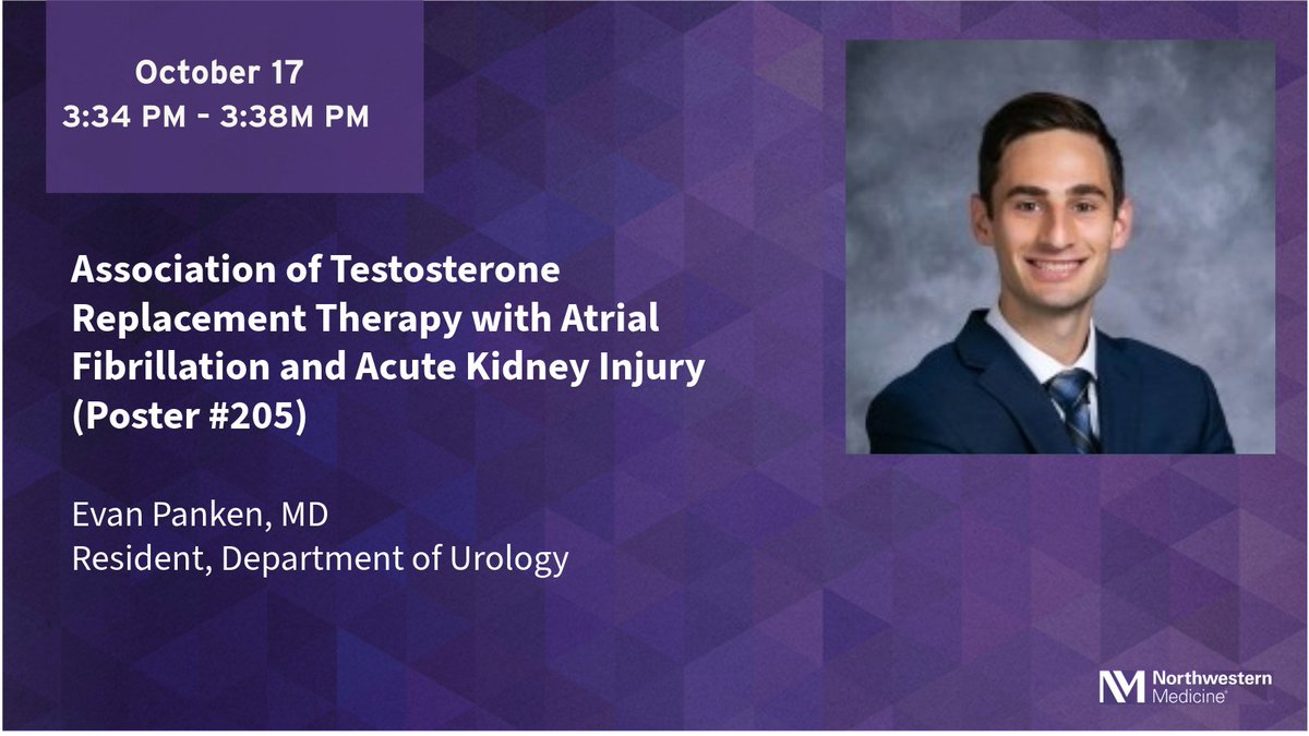 NM Urology (@nm_urology) on Twitter photo Kicking off <a href="/NorthwesternMed/">Northwestern Medicine</a> Urology at #SMSNA24 in Scottsdale, AZ, is Resident Physician, <a href="/evan_panken/">Evan Panken</a>, MD, to discuss his poster on Association of Testosterone Replacement Therapy with Atrial Fibrillation and Acute Kidney Injury. <a href="/SMSNA_ORG/">SMSNA</a> Kicking off <a href="/NorthwesternMed/">Northwestern Medicine</a> Urology at #SMSNA24 in Scottsdale, AZ, is Resident Physician, <a href="/evan_panken/">Evan Panken</a>, MD, to discuss his poster on Association of Testosterone Replacement Therapy with Atrial Fibrillation and Acute Kidney Injury. <a href="/SMSNA_ORG/">SMSNA</a>