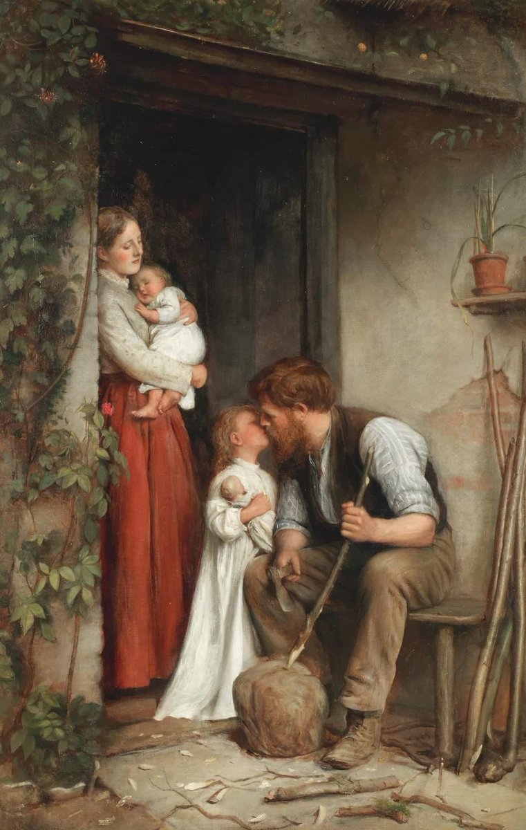 PinarKanat's tweet photo. Joseph Clark (English, 1834–1926)
Bedtime, 1881
Oil on canvas, 83.2 x 54 cm
Private collection https://t.co/DTqv1XCkRs