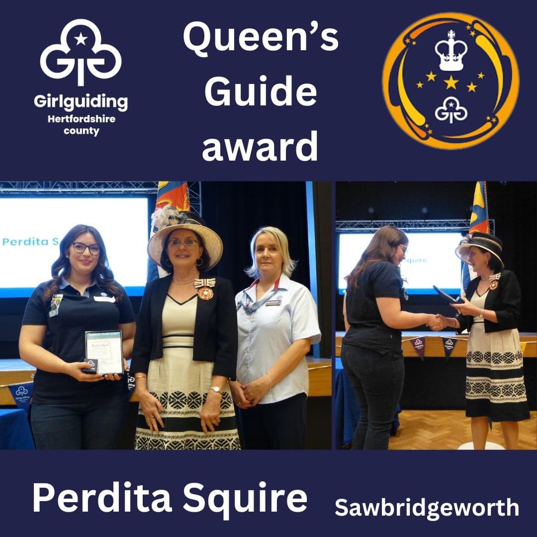 gguidingherts's tweet image. Congratulations to Perdita who recently completed her #QueensGuide award - the highest award in guiding!
Her award involved many challenges including learning BSL, developing &amp;amp; designing the county youth award &amp;amp; completing Going away with Assessment.
girlguiding.org.uk/what-we-do/our…