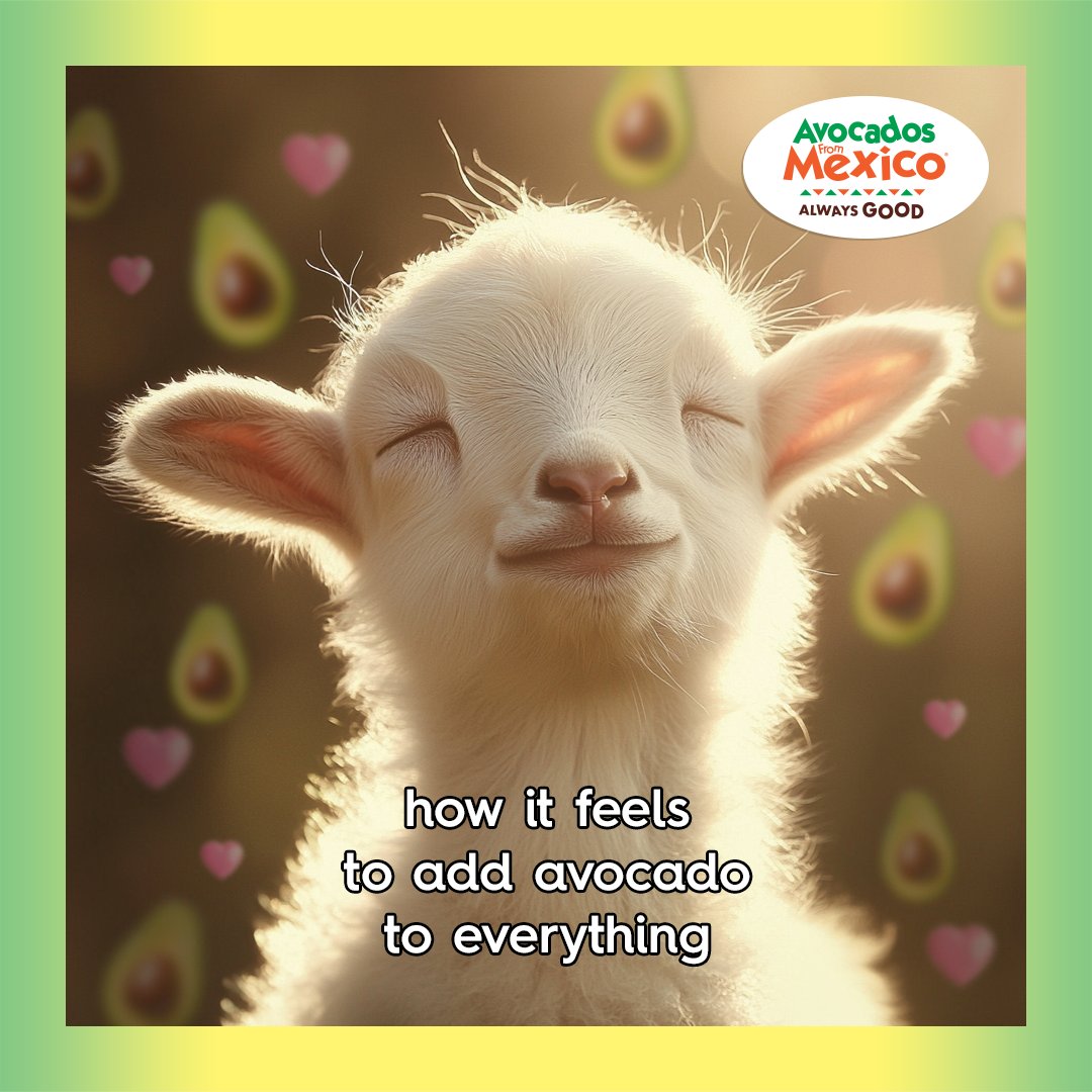 AvosFromMexico's tweet image. The best feeling is adding avocado, knowing it’s got healthy fats! 🥰🥑 #AlwaysGood #SuperGood