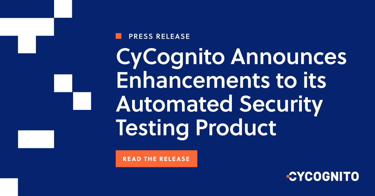 CyCognito's tweet image. 🚀 Exciting updates to our #AutomatedSecurityTesting (#AST) product!
The comprehensive testing addresses vulnerabilities across networks, cloud, and #WebApps, ensuring efficient protection of systems. Read more: bit.ly/4dLwAPb