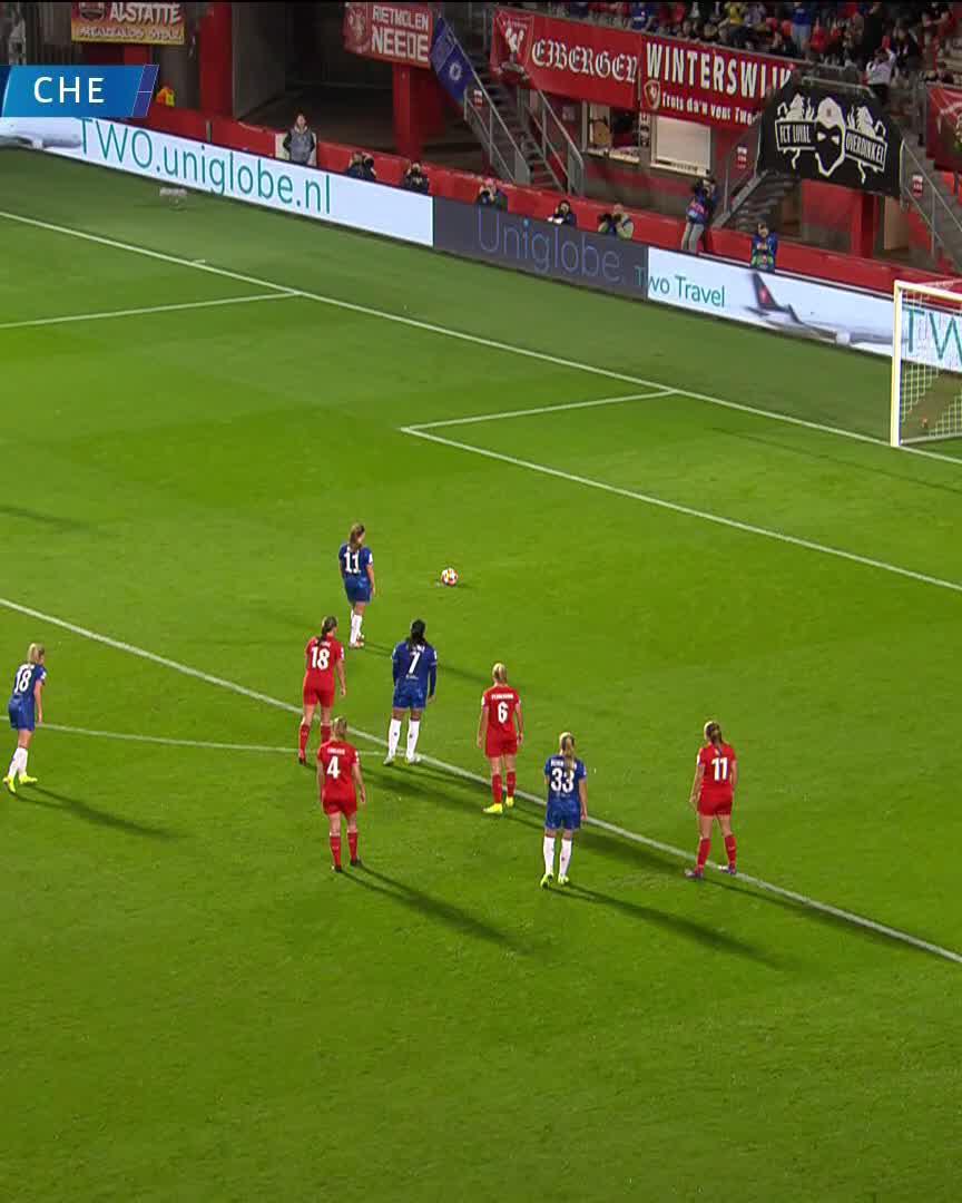 🎯 Guro Reiten on the mark in Enschede!Watch live for free on DAZN ▶️  #UWCLonDAZN
