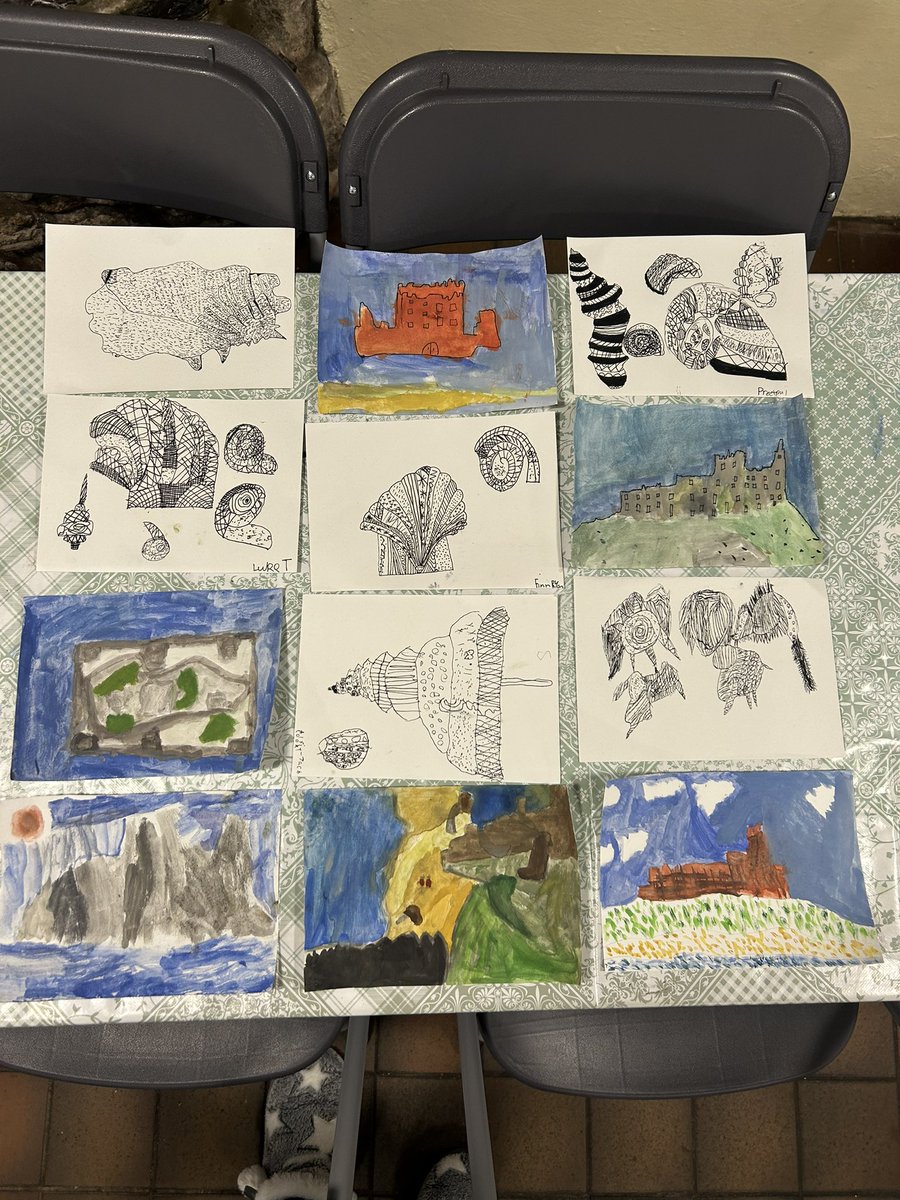 RockinghamJI's tweet photo. We have loved tonight, fabulous tea and incredible art learning to finish the week. How amazing are these. We are so proud of you. 🖼️ 🎨 Pen and Ink followed by watercolour ☺️ https://t.co/xwi6eBtgaM