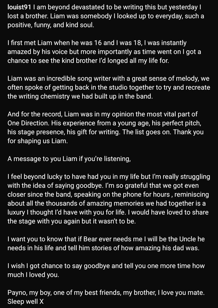 “I want you to know that if Bear ever needs me I will be the Uncle he needs in his life and tell him stories of how amazing his dad was.”