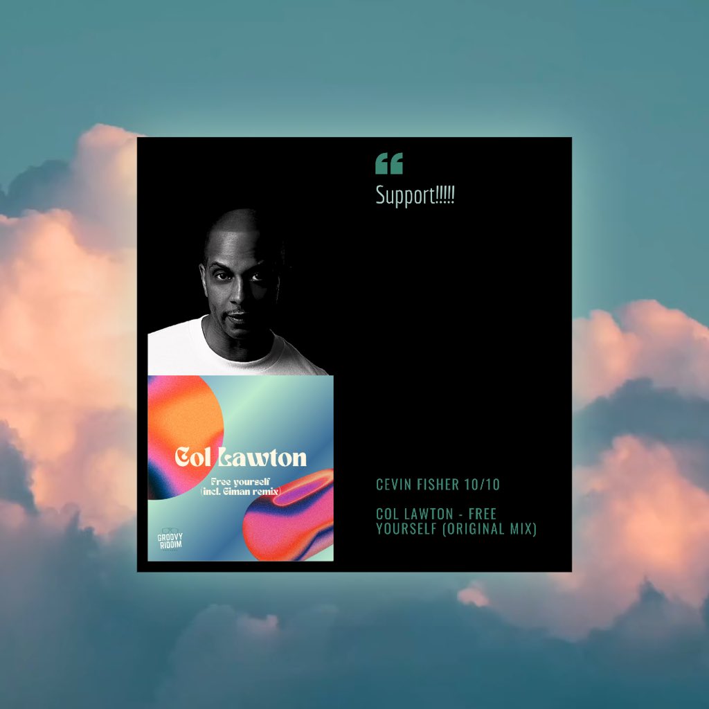 Groovy Riddim Records (@groovy_riddim) on Twitter photo 💪🏾Another supporter of ‘Free Yourself’ by <a href="/CollawtonDJ/">Col Lawton</a> is @cevinfisher!
🛒Get it exclusively now on <a href="/traxsource/">Traxsource</a>: traxsource.com/title/2363813/… 💪🏾Another supporter of ‘Free Yourself’ by <a href="/CollawtonDJ/">Col Lawton</a> is @cevinfisher!
🛒Get it exclusively now on <a href="/traxsource/">Traxsource</a>: traxsource.com/title/2363813/…