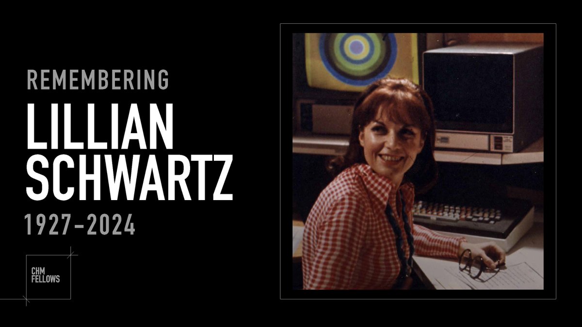 We are saddened by the passing of Lillian Schwartz, CHM Fellow and digital art pioneer. From childhood sketches to groundbreaking computer-generated works, her visionary art at Bell Labs transformed the world of digital imagery. To read more, visit: bit.ly/4032FPc