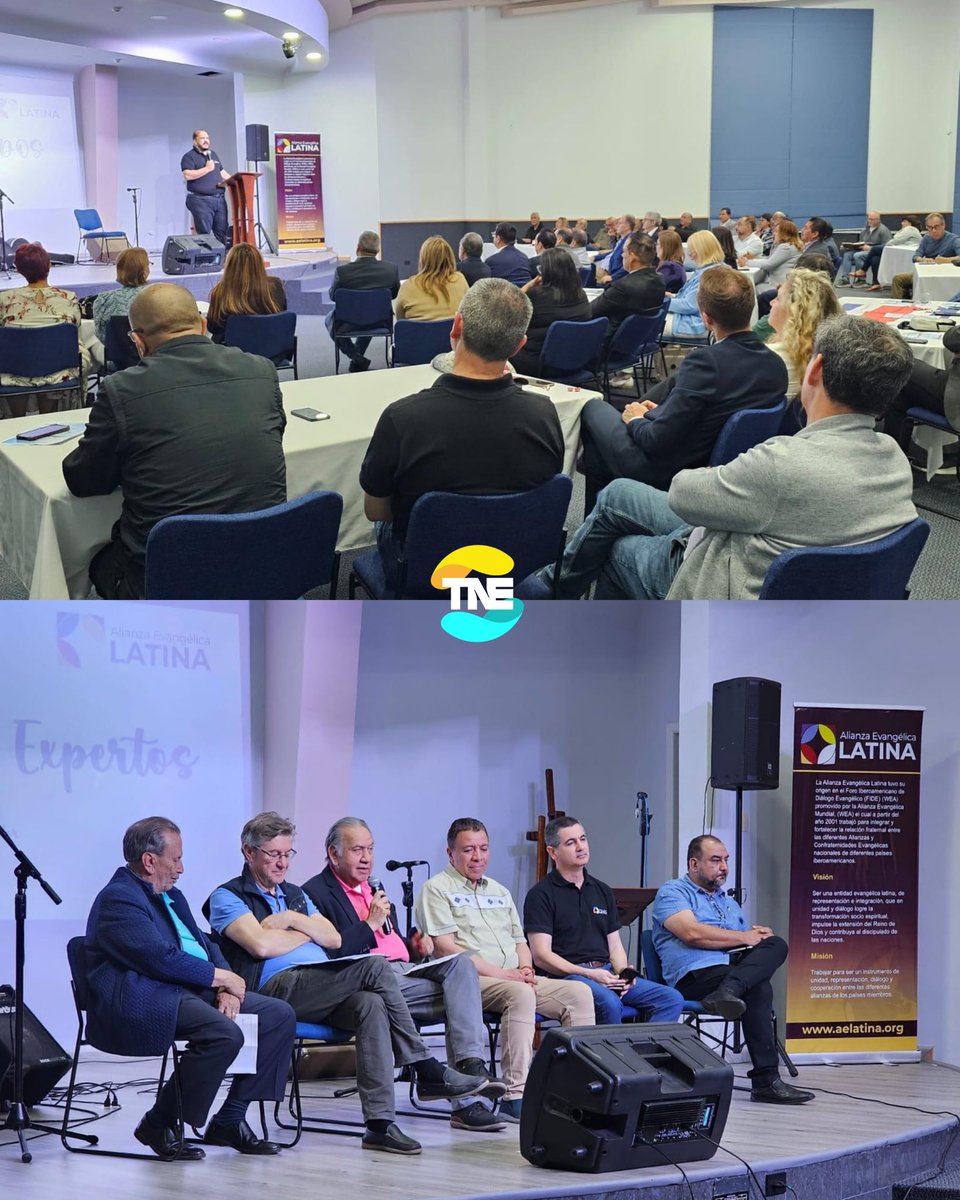 TNEtelevision's tweet photo. #Noticias | 🗞️ | 11ª Asamblea General Alianza Evangélica Latina en Quito, Ecuador 🇪🇨 

#tnetv #noticias #ael #pastores https://t.co/i5HzXDp2z3