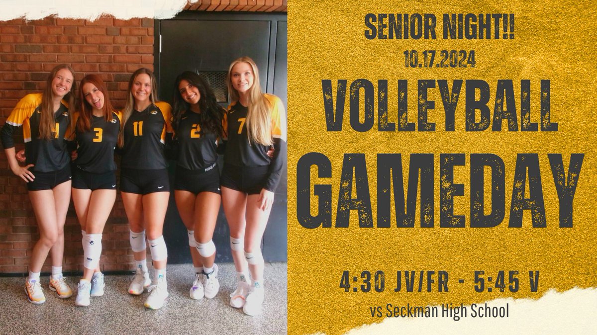 SENIOR NIGHT GAME DAY!!
The Tigers are at home tonight, celebrating our Seniors and battling against the Jaguars of Seckman!

Thank you Seniors for being a wonderful part of this program!

<a href="/OHS_Tigers/">Oakville High School</a> <a href="/BCzuppon/">Becky Czuppon, OHS A.D.</a>