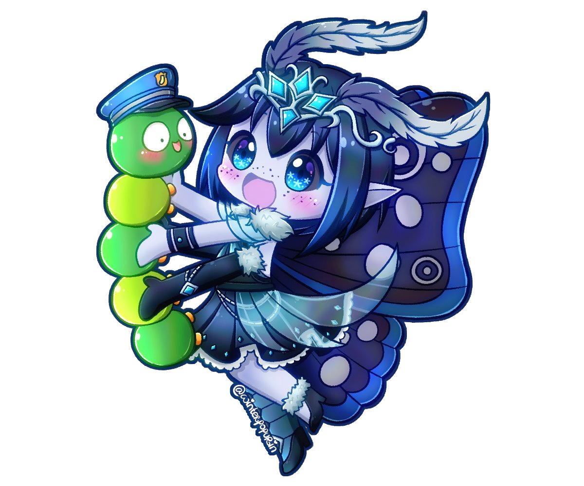 Der liebe Lartin hat mich ganz hart unterstützt beim Debüt und ist generell immer für mich da gewesen <3 DANKE!  Da musste mal ein kleines Bildchen mit uns 2 ran !! Ich find es absolut cute >w<  Art by @/winterpopurin
#ModsLoben  #GERVtuber  #Twitchstreamerin
#Motte #Raupe