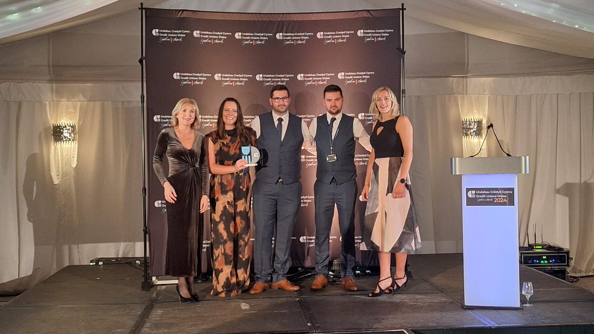 We are honoured to win the partner award at tonight's Credit Union Wales Awards!!

Mae'n anrhydedd i ni ennill y wobr partner yng Ngwobrau Undeb Credyd Cymru heno!!