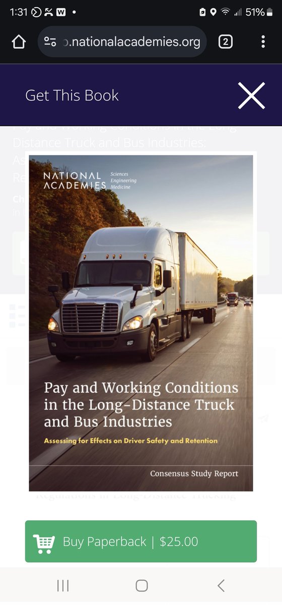TruckerDesiree's tweet image. @TimothyDooner This just got published if y&apos;all are interested. You can download free. You always have to read what associations had input because if ATRI or ATA are involved there will be La La Land findings and recommendations #wages 
nap.nationalacademies.org/read/27892/cha…
#drivercompensation