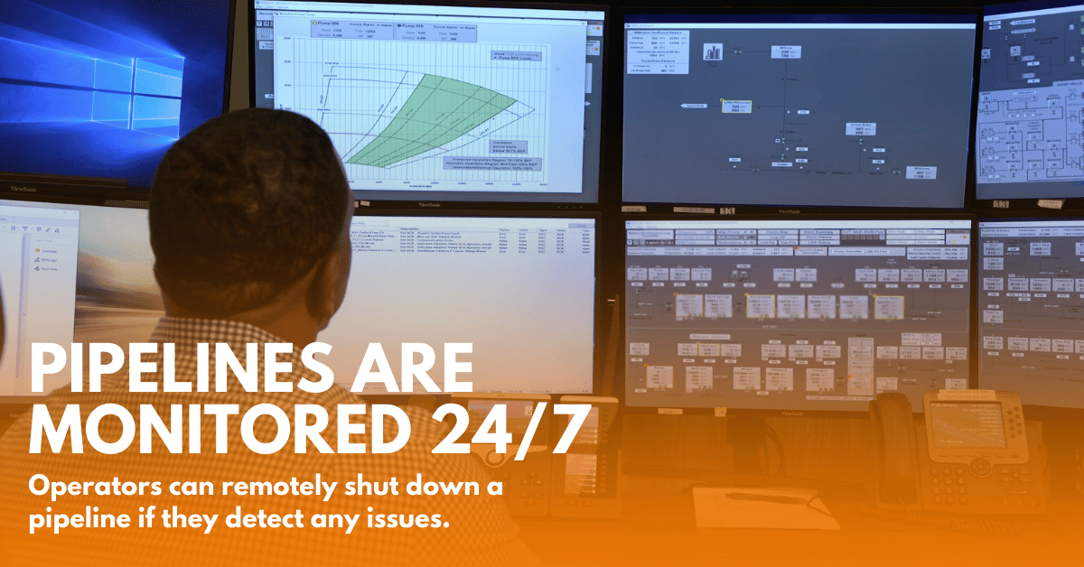 TexasPipelines's tweet image. Sensors and gauges feed their data into central control rooms where operator personnel monitor #pipelines 24/7. #PipelineSafety  #infrastructure #Texas #AI #txlege #natgas #oilandgas #LNG #energy