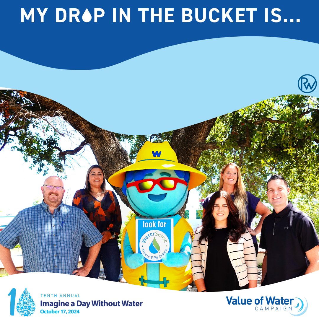 We are committed to water sustainability and conservation. By being everyday water heroes, we can save water today to protect tomorrow. Every drop in the bucket counts! 
@thevalueofwater #imagineadaywithoutwater #mydropinthebucket