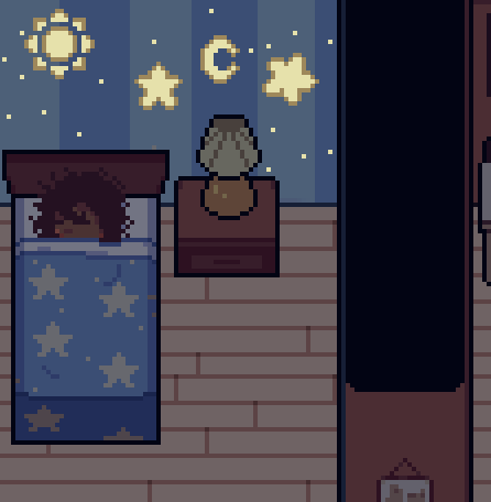 IT HAPPENED!!! <a href="/UT_CWK/">Undertale Cooking with Kindness</a> HIT 200 FOLLOWERS!!! As promised... here's Sunny getting a well-deserved goodnights sleep.