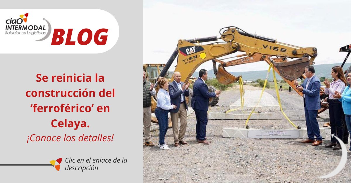 CiaoIntermodal's tweet photo. La construcción del ‘#ferroférico’ en #Celaya ha sido retomada por Canadian Pacific Kansas City (#CPKC), después de estar suspendida desde 2015.
¡Conoce los beneficios que tendrá su culminación y sus objetivos! Da clic para leer el artículo aquí: https://t.co/VPsjJ485TA https://t.co/taqQkxMZSh