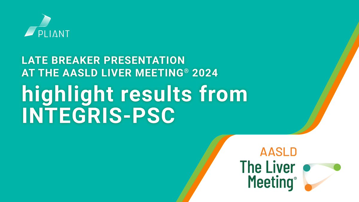 Pleased to share our INTEGRIS-PSC data as a late-breaker presentation as part of the 75th anniversary of The Liver Meeting® hosted by <a href="/AASLDtweets/">AASLD</a> in San Diego November 15-19, 2024. Details: lnkd.in/ghH4quDp #TLM24 #TheLiverMeeting #LiverTwitter