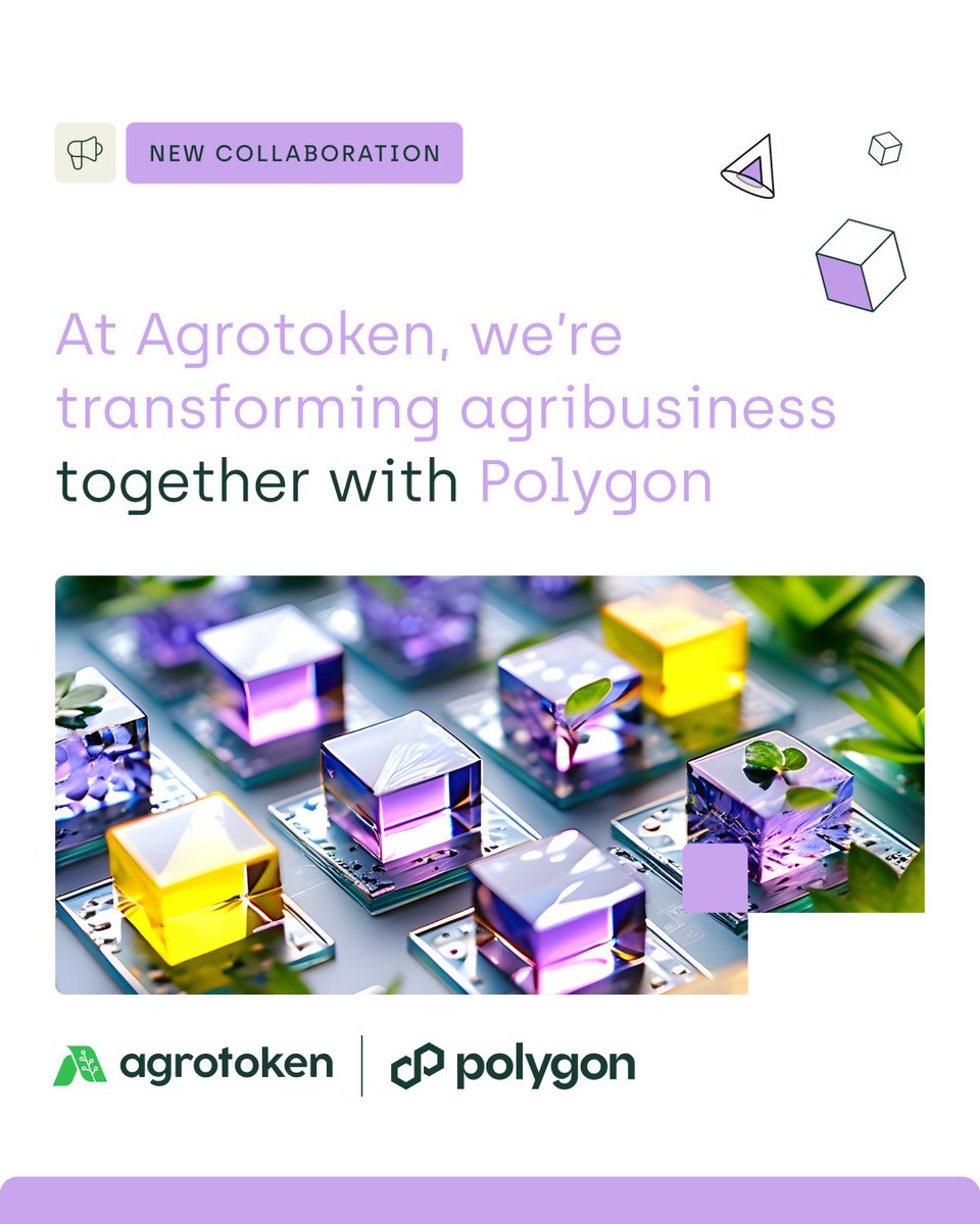 justokenglobal's tweet photo. We’ve collaborated with @0xPolygon to transform agribusiness with agricultural commodity tokenization. https://t.co/aeoeqAQA90