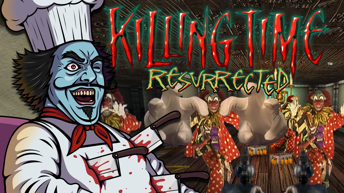 Well here it is, the only review you'll see for Killing Time Resurrected on YouTube. A comedy horror shooter where you kill zombie clowns, chefs and cockroaches. youtube.com/watch?v=mC9OW5…