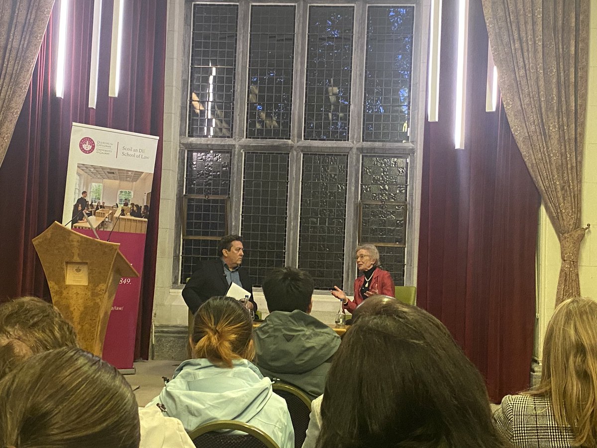 Pamela Devins (@devpam) on Twitter photo A fantastic opportunity to be in the audience for the <a href="/UniofGalwayLaw/">University of Galway Law</a> Annual Distinguished Lecture with Mary Robinson this evening, fascinating insight on the breath of her career journey and perspectives on current issues. Superbly interviewed by <a href="/DonnchaLaw/">Donncha O'Connell</a> A fantastic opportunity to be in the audience for the <a href="/UniofGalwayLaw/">University of Galway Law</a> Annual Distinguished Lecture with Mary Robinson this evening, fascinating insight on the breath of her career journey and perspectives on current issues. Superbly interviewed by <a href="/DonnchaLaw/">Donncha O'Connell</a>