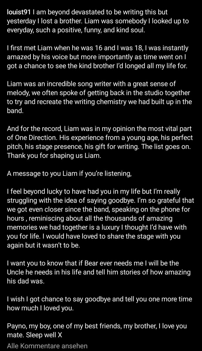 OneDirectionGER's tweet image. Louis' Tribute to Liam breaks my heart.