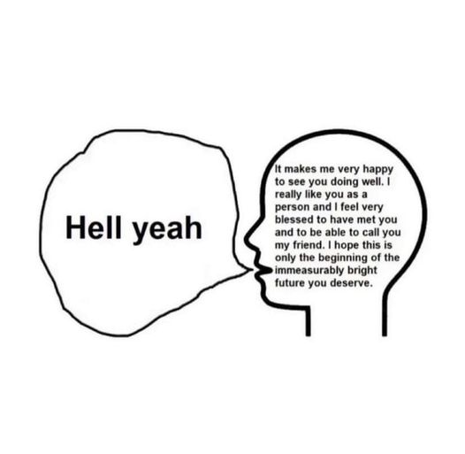 Me to all the cool people I follow and the stuff they make/do.