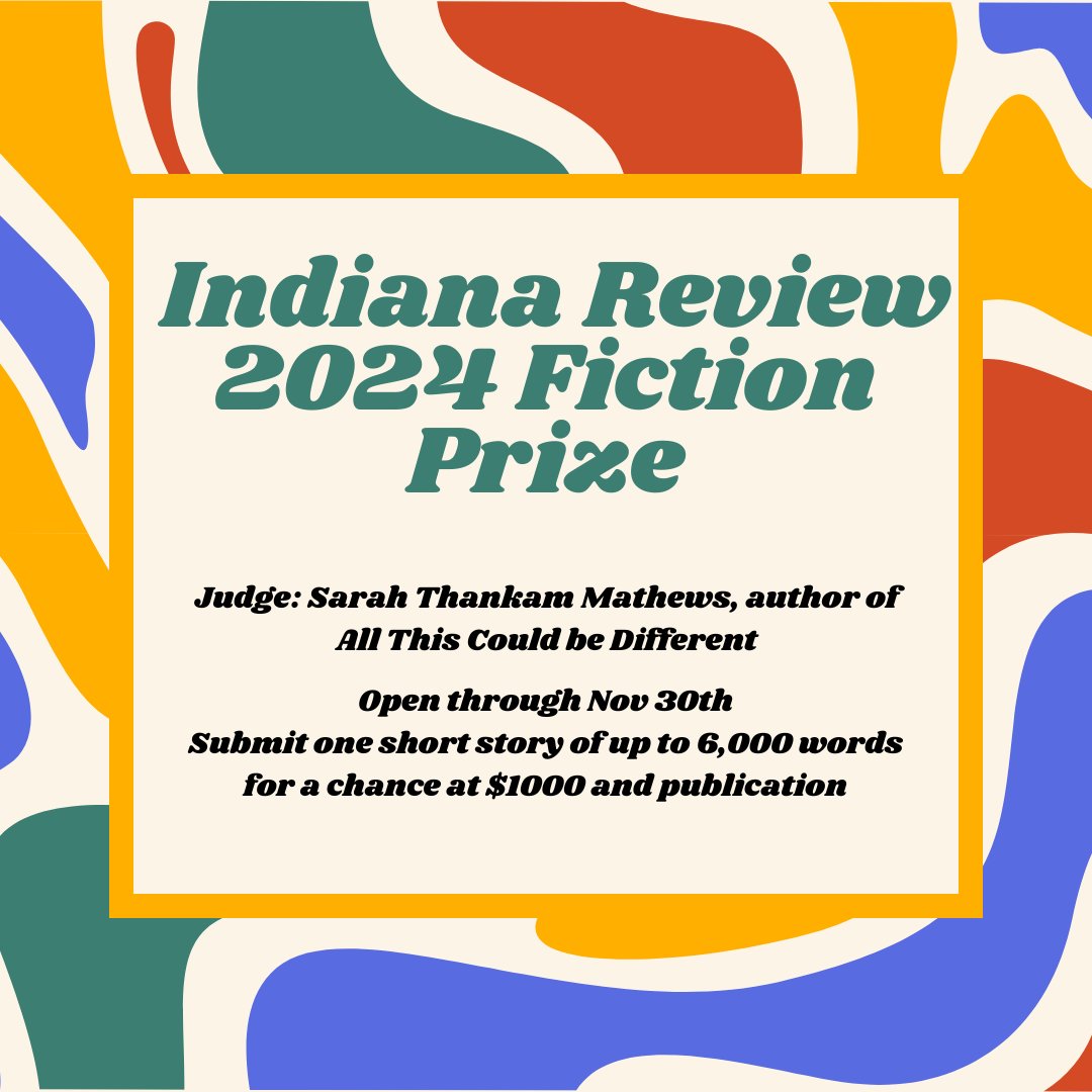 Submit here for our fiction prize through Nov. 30(!): indianareview.submittable.com/submit