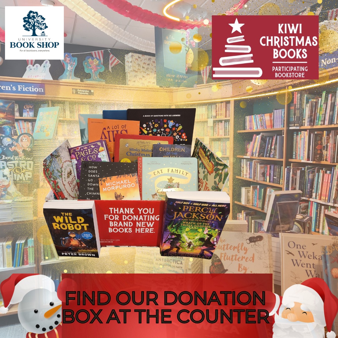 acityofstories's tweet photo. Donations for the 2024 Kiwi Christmas Books have begun! 🎄
Head to University Book Shop or donate online: https://t.co/bAiI6NXlTt and purchase any baby, kids or teen books to give kids across New Zealand an extra special Holiday 🎁 https://t.co/sb3XwS5l4X