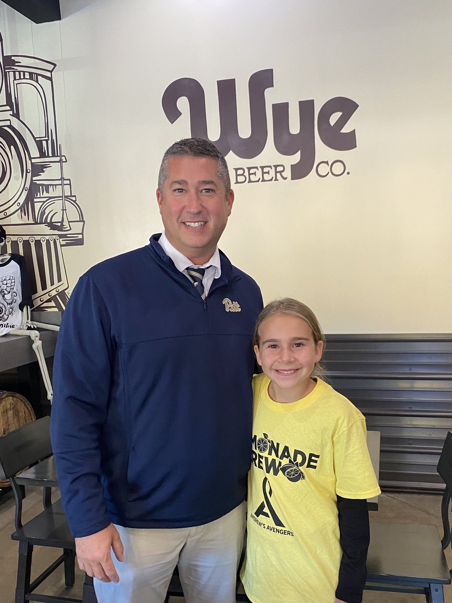 Amazing idea…lemonade 🍋 stand at the amazing Wye Beer Co.  Hungry?  Thirsty?  Frankie’s lemonade 🍋 stand is the place to be!  4-9 tonight!  Mention Frankie’s fundraiser and a portion of your bill will be donated!  Thanks Wye!  🍻 🥨🐔🍕