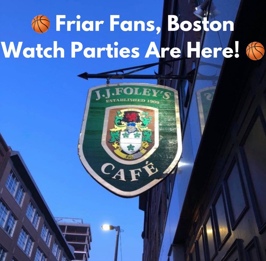 JJFoleysCafe's tweet photo. 🚨 FRIAR FANS, IT’S OFFICIAL 🚨
JJ Foley’s Cafe is teaming up with the Providence College Boston Alumni Club! 🎉 We’re proud to be the home for Providence College Basketball watch parties! 🏀🔥 Follow JJsSouthEnd on insta for future info! https://t.co/oWLMdiY6Ih