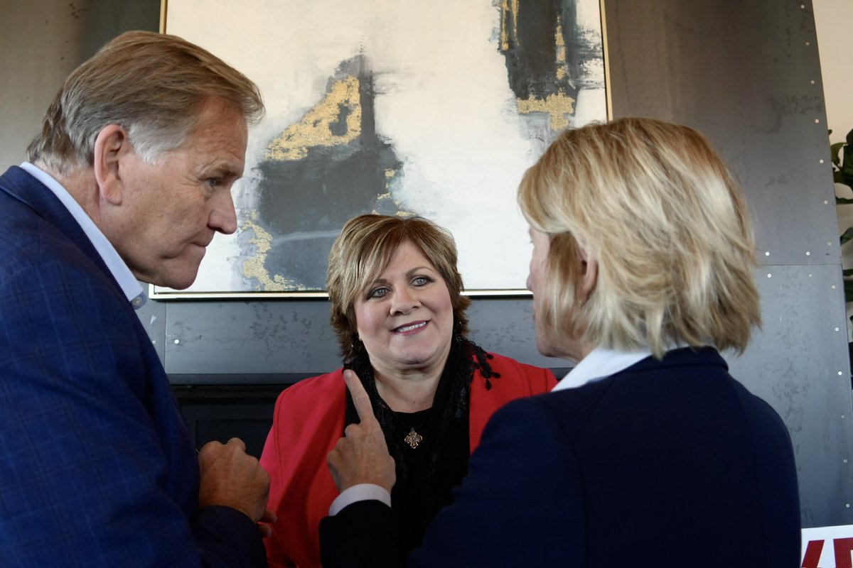 Kristi and I were honored to have Senators <a href="/CapitoforWV/">Capito for WV</a> and <a href="/joniernst/">Joni Ernst</a> with us on the trail yesterday, meeting with a fantastic group of women in Oakland County. 

Whether it be protecting women’s sports, fighting to save our kids’ education, or securing our southern border —