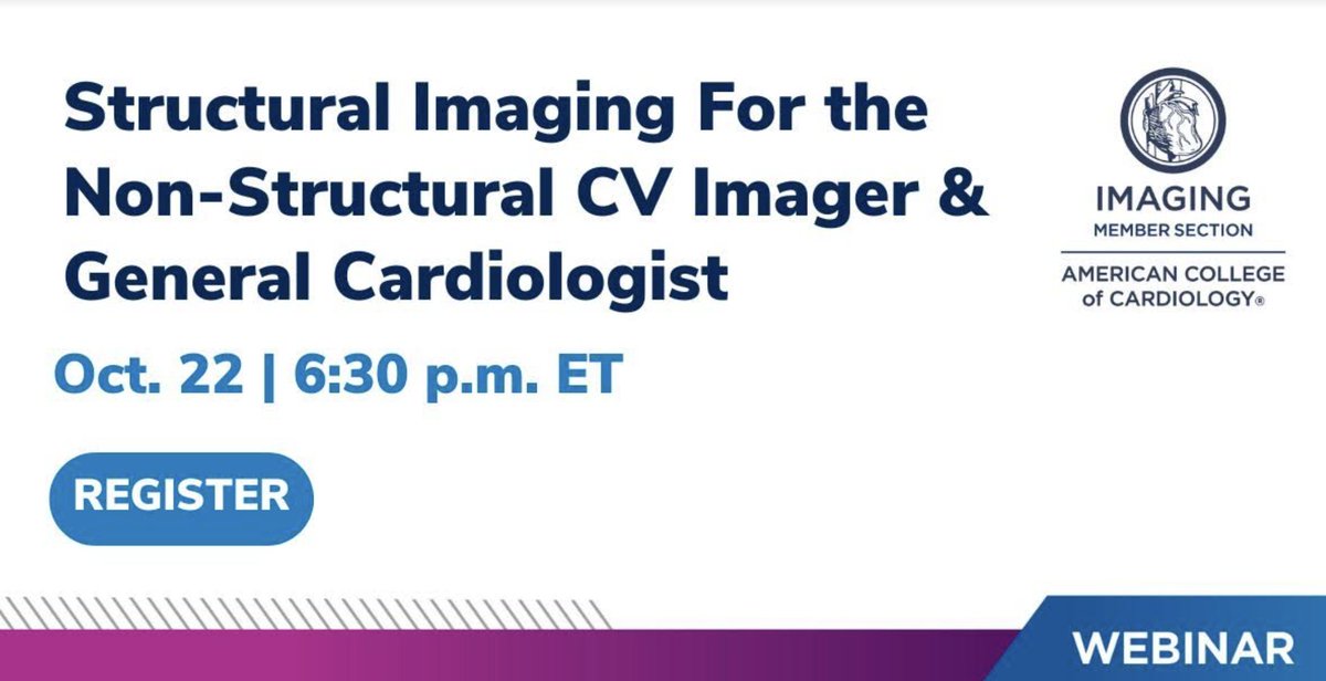 Erika Hutt (@erikahuttce) on Twitter photo Do not miss this upcoming ACC webinar next week!
Link to register: bit.ly/3TYy7KK
#ACCImaging
#ACCFIT
<a href="/purviparwani/">Dr. Purvi Parwani</a>
<a href="/HollyGHeartMed/">Holly Gonzales</a>
<a href="/EGarciaSayan/">Enrique Garcia-Sayan, MD, FACC, FASE</a>
<a href="/OKhaliqueMD/">Omar Khalique</a>
<a href="/AkhilNarangMD/">Akhil Narang, MD</a>
<a href="/LucySafi/">Lucy</a>
<a href="/DeeDeeWangMD/">Dee Dee Wang MD</a> Do not miss this upcoming ACC webinar next week!
Link to register: bit.ly/3TYy7KK
#ACCImaging
#ACCFIT
<a href="/purviparwani/">Dr. Purvi Parwani</a>
<a href="/HollyGHeartMed/">Holly Gonzales</a>
<a href="/EGarciaSayan/">Enrique Garcia-Sayan, MD, FACC, FASE</a>
<a href="/OKhaliqueMD/">Omar Khalique</a>
<a href="/AkhilNarangMD/">Akhil Narang, MD</a>
<a href="/LucySafi/">Lucy</a>
<a href="/DeeDeeWangMD/">Dee Dee Wang MD</a>