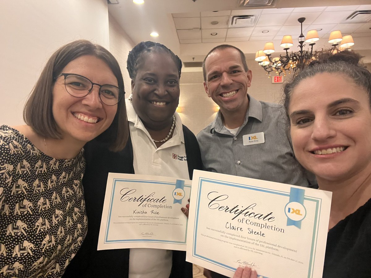 clairesteele24's tweet photo. Attended #IXLLive for administrators today! We learned strategies to support leaders, teachers, and students in utilizing the program, & also explored how to analyze data to meet student needs effectively. @IXLLearning @CDLocps https://t.co/NC646tBPsh