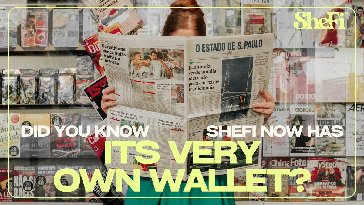 The moment you've all been waiting for... the SheFi branded wallet is finally here. 👛

Swap, lend, borrow, mint NFTs, and more - all in SheFi style. 💅

Linktree in bio.