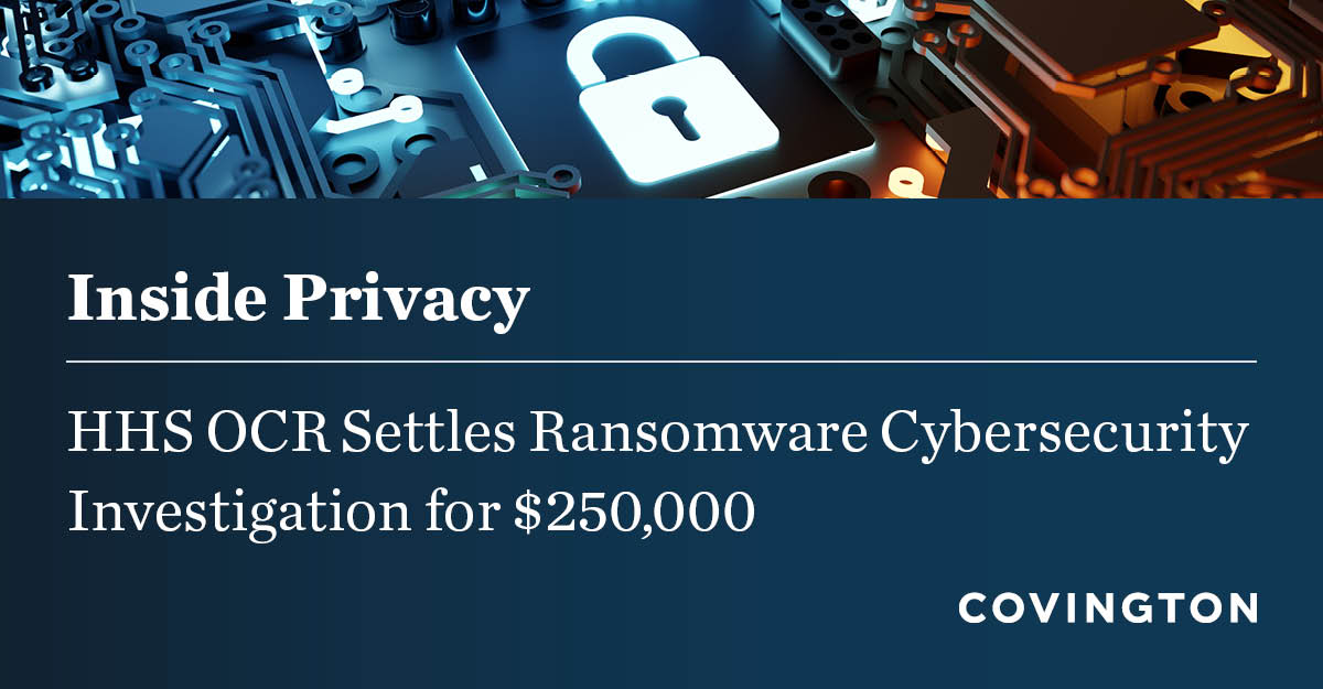 The U.S. Department of Health and Human Services, Office for Civil Rights has announced that it had settled its cybersecurity investigation with Cascade Eye and Skin Centers, P.C., concerning a #ransomware attack. Read more: okt.to/Fb5yq3 #cybersecurity