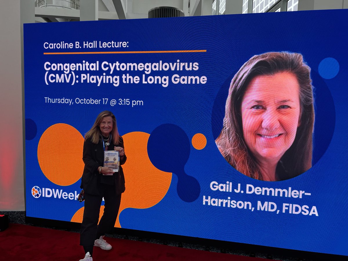 Honored to be giving the Caroline B Hall Lecture at ID WEEK 2024 in LA today  Oct 17!