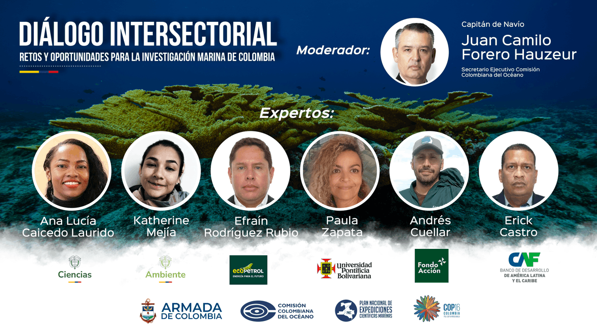 Estamos a solo 4 días del comienzo de la Conferencia de las Naciones Unidas sobre Biodiversidad #COP16 

Si aún no te has inscrito en el Diálogo Intersectorial que liderará la Comisión Colombiana del Océano, hazlo a través de este enlace
forms.gle/uXZiBGndYRximP…
