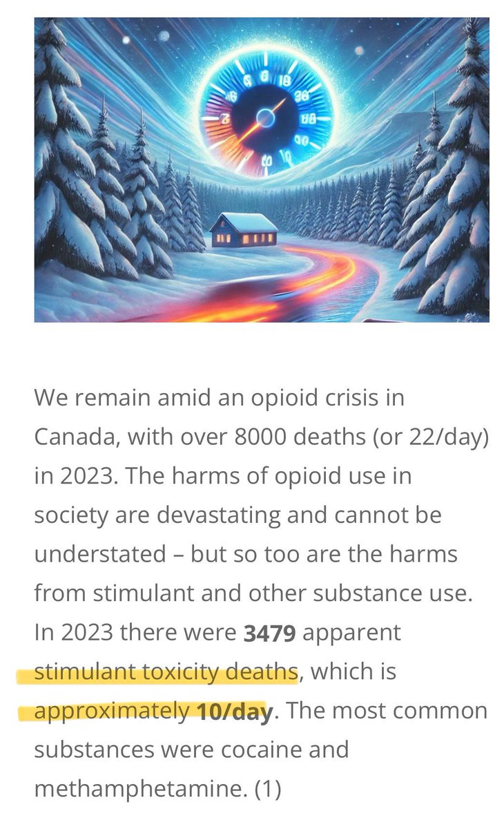 We’re well beyond an opioid crisis and into an “overdose crisis”.  

We’re seeing increasing harm from cocaine and other stimulants, so to refine our focus for these patients Dr. <a href="/RebeccaSeliga/">Rebecca Seliga</a> has a great very useful guide:

 emottawablog.com/2024/10/snow-p…
