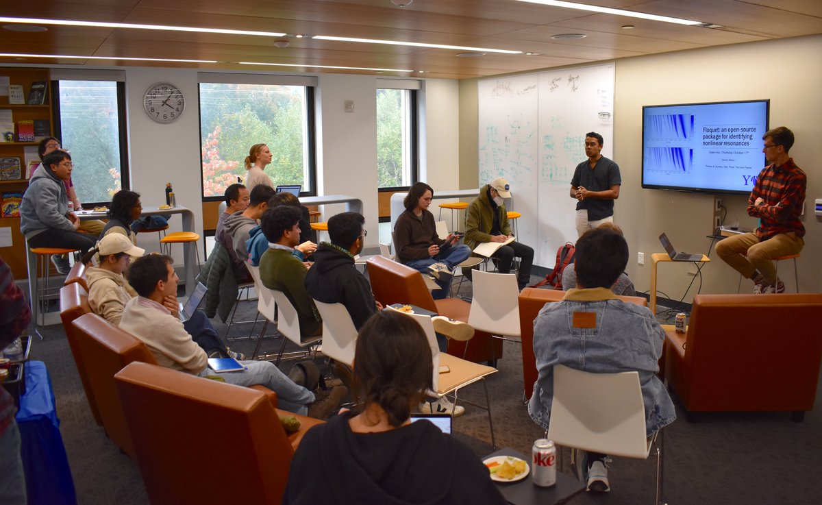 YaleQuantumInstitute (@yale_qi) on Twitter photo Surprise! Physics Open Mic is now on Thursday! But that did not prevent <a href="/d_k_weiss/">Daniel Weiss</a> to tell us all about Floquet, an open source python package for identifying nonlinear resonances in quantum systems. quantuminstitute.yale.edu/event/yqi-open… Surprise! Physics Open Mic is now on Thursday! But that did not prevent <a href="/d_k_weiss/">Daniel Weiss</a> to tell us all about Floquet, an open source python package for identifying nonlinear resonances in quantum systems. quantuminstitute.yale.edu/event/yqi-open…