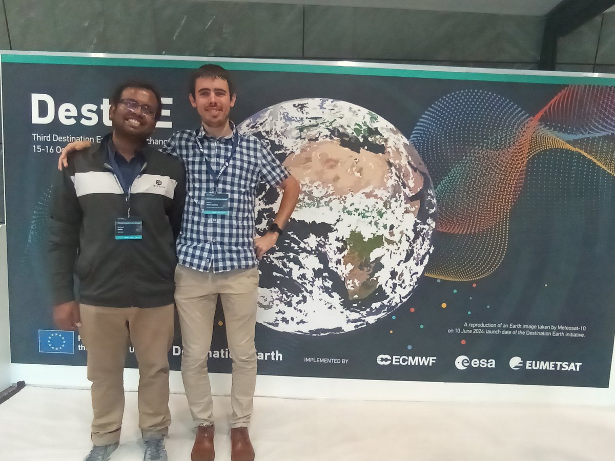 Glad to have presented our work in the  3rd User Exchange Meeting in Darmstadt. 

Check out our posters on the climate adaptation digital twin!

<a href="/BSC_CNS/">BSC-CNS</a> <a href="/ECMWF/">ECMWF</a> <a href="/esa/">European Space Agency</a> <a href="/eumetsat/">EUMETSAT</a> <a href="/Sushovan_77/">Sushovan Ghosh</a>