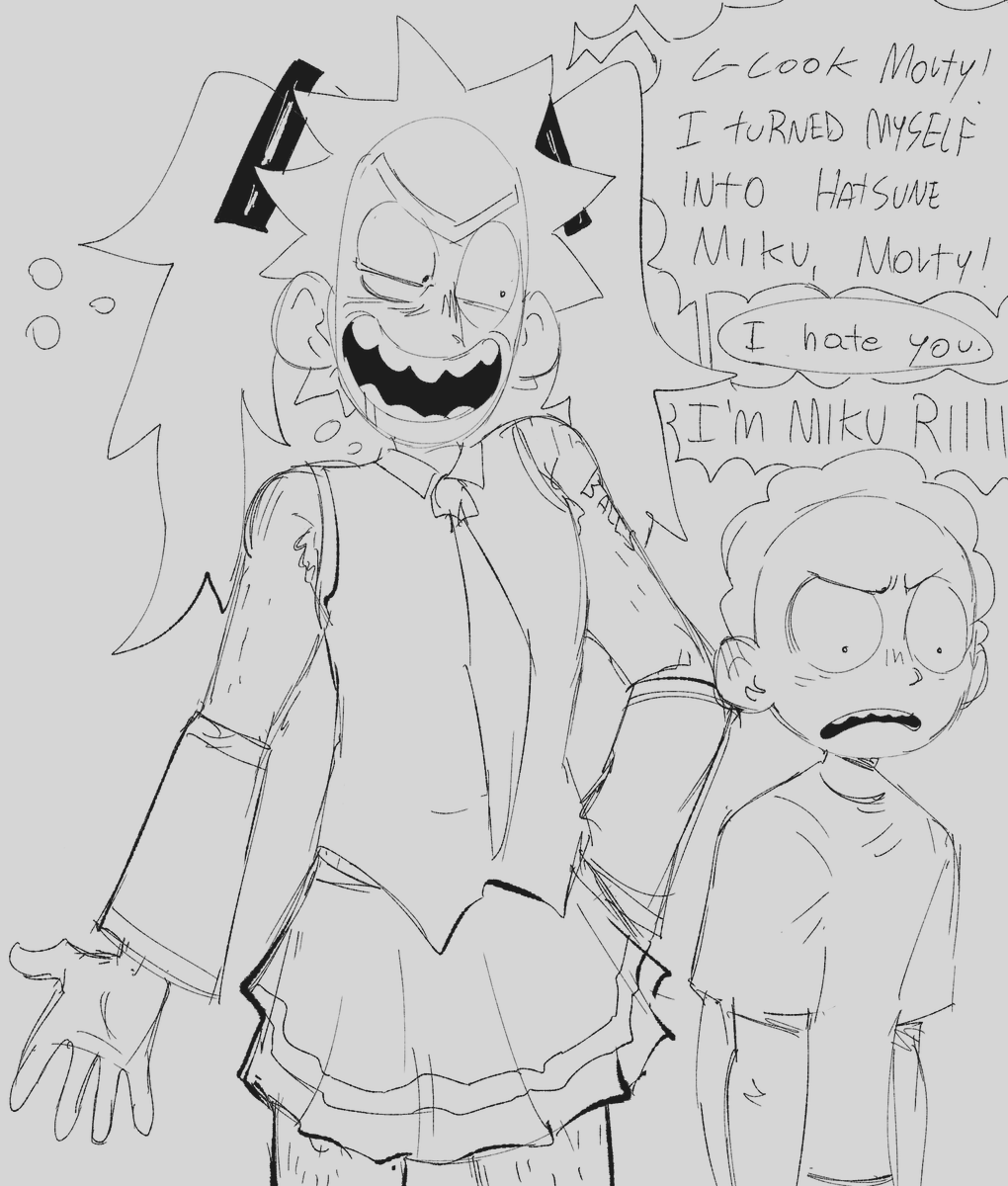 ocyanick's tweet image. random doodles. mostly jerry smith #rickandmorty