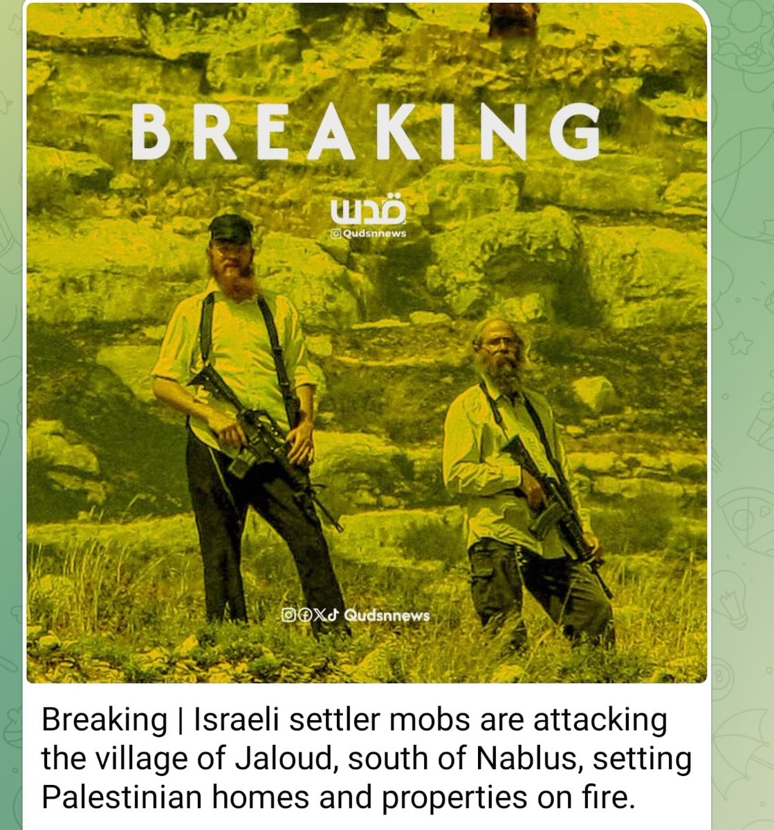 Meanwhile, the ethnic cleansing continues unabated in the West Bank...