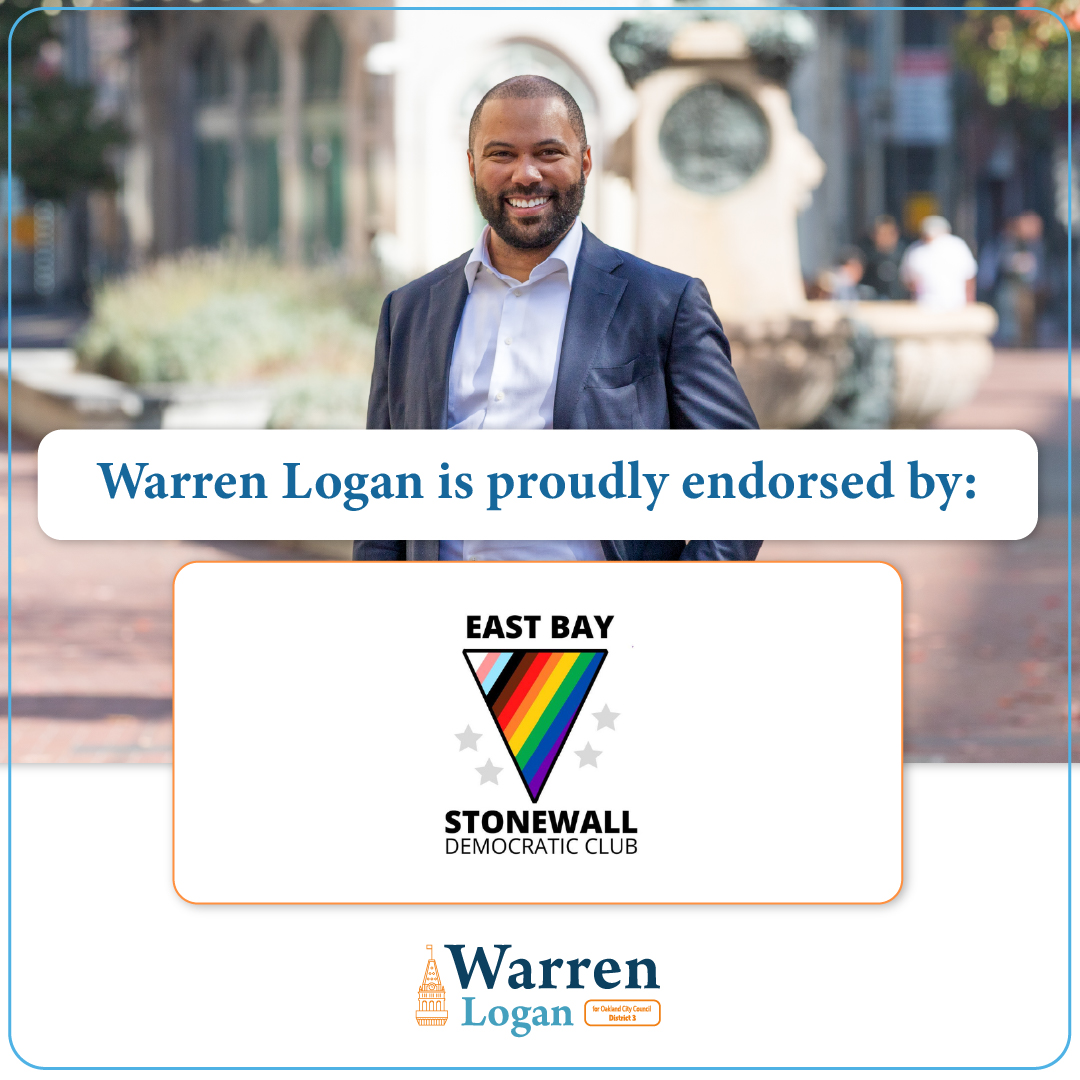 I’m honored to have the endorsement of the Stonewall Democratic Club, an organization that has long championed equality and representation for the LGBTQ+ community.

✅ Vote Warren Logan #1 on or before November 5!