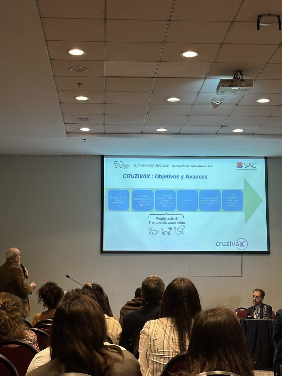PratRossi's tweet photo. Un éxito la jornada de Chagas junto con la World Heart Federation en el congreso SAC 2024!

Un día repleto de novedades con gran concurrencia…

Aquí toda la actualización sobre el estado actual de la vacuna CRUZIVAX con el Dr Malchiodi
#SAC #congresoSAC #cardiologia
@SAC_54 https://t.co/O4NKDXu2BA